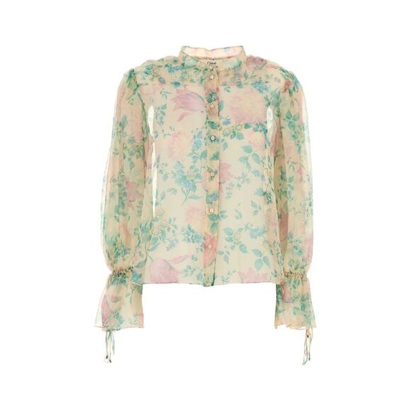 Chloe Women Printed Muslin Blouse